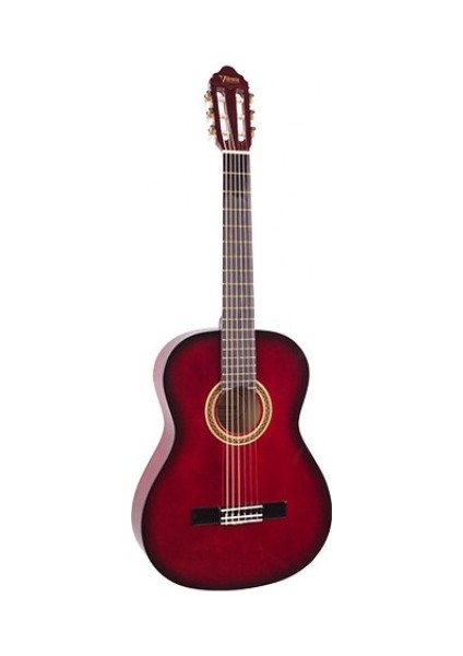 Valencıa VC103TRDS Klasik Gitar Sap Çelikli 3/4 Kırmızı Sunburst