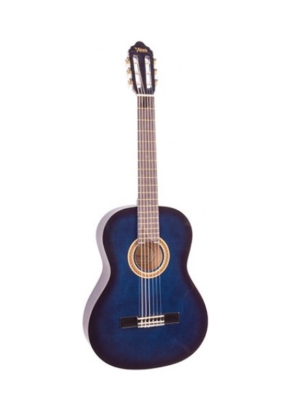 Valencıa VC103TBUS Klasik Gitar Sap Çelikli 3/4 Mavi Sunburst