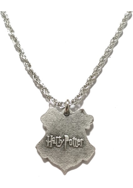 Hogwarts Gümüş Kaplama Zincir Kolye