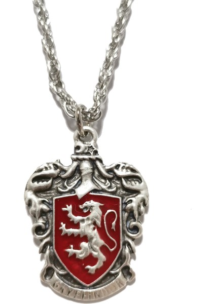 Gryffindor Gümüş Kaplama Zincir Kolye