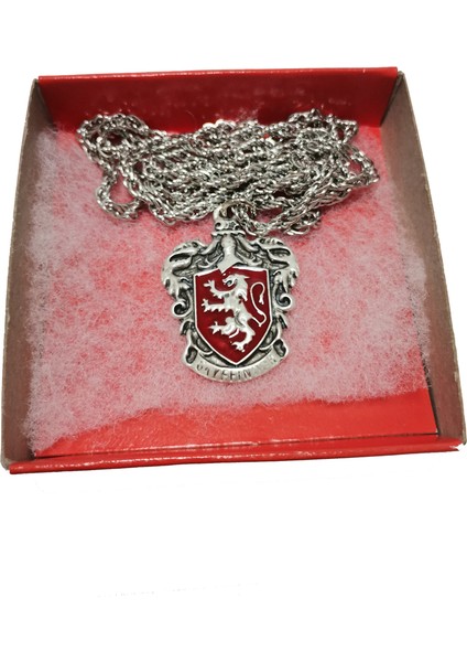 Gryffindor Gümüş Kaplama Zincir Kolye