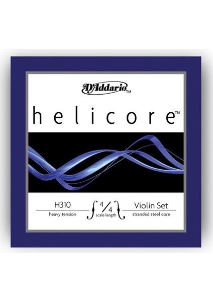 H310H Keman Tel Set Helicore Keman Set (4/4) Heavy
