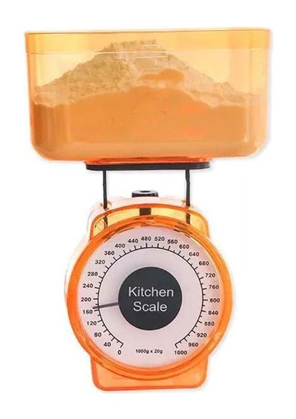 Ölçekli Hassas Mekanik Mutfak Tartısı - 1 kg