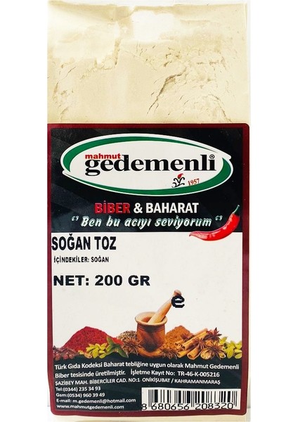 Soğan Toz 200 gr