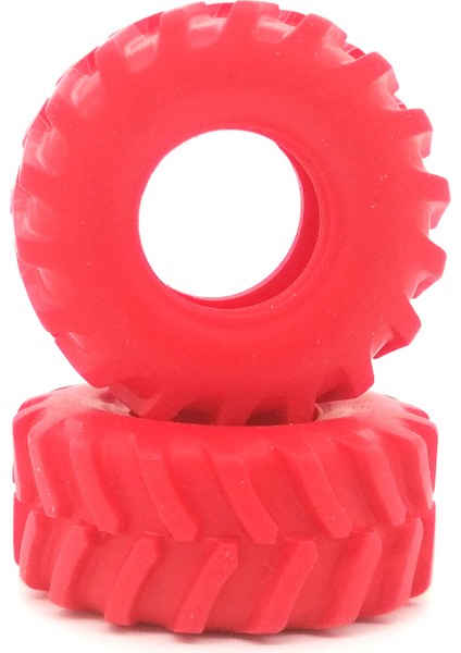 Racing Araba Lastiği - 1/25 - Kırmızı 2'li