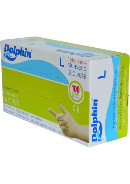 Pudralı Beyaz Eldiven Latex Büyük Boy (L) 100 Lü Paket modelleri