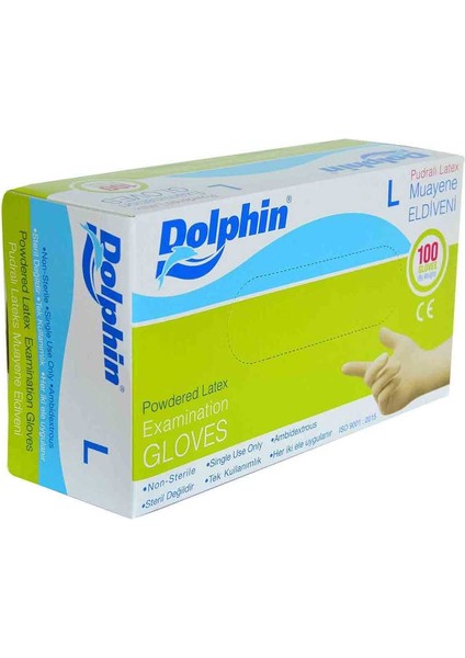 Pudralı Beyaz Eldiven Latex Büyük Boy (L) 100 Lü Paket indirimleri