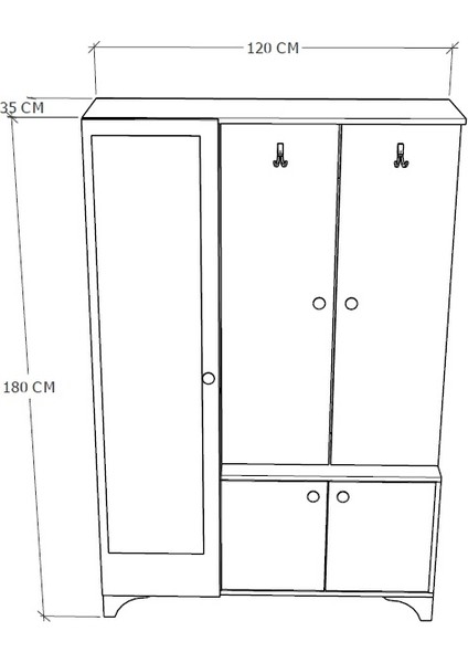 Andy Aynalı Portmanto indirimleri