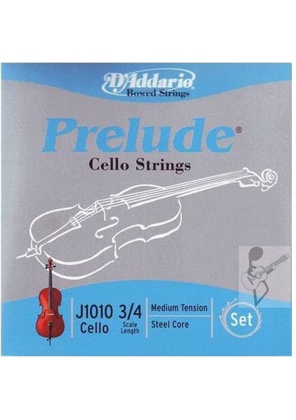 J101034 Çello Tel Set Prelude (3/4) Medium