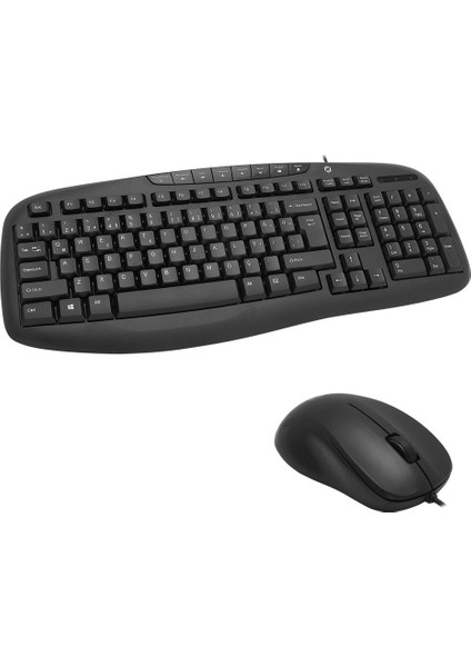 FK-4825QU Kablolu Q-Türkçe Multimedya Klavye + Mouse Set