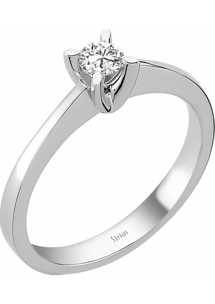 F Renk 0,20 Karat Pırlanta Tektaş Yüzük 0417R0222