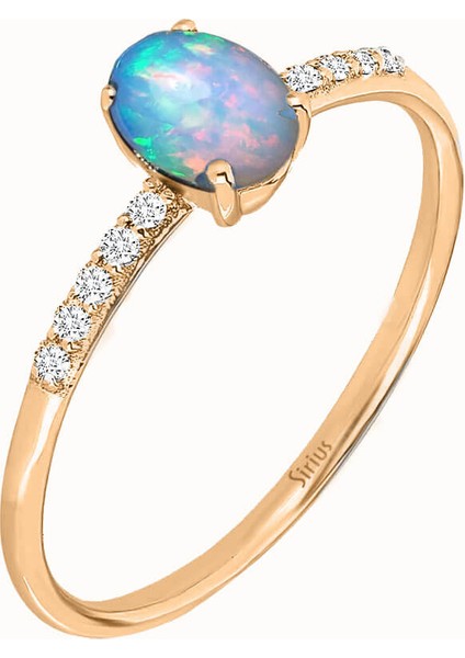Pırlanta ve Opal Taşlı Gökkuşağı Yüzük 0417R0269 fiyatları