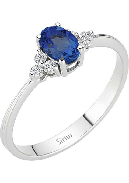 Pırlanta ve Oval Safir Arya Yüzük 0417R0271 fiyatları