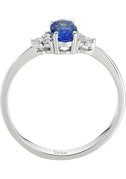 Pırlanta ve Oval Safir Arya Yüzük 0417R0271 modelleri