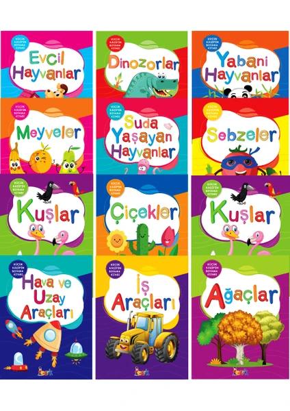 Küçük Kaşifin Boyama Kitabı (12 Kitap)