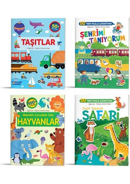 Eğlenceli-Öğretici Aktivite Kitabı 4'lü Set