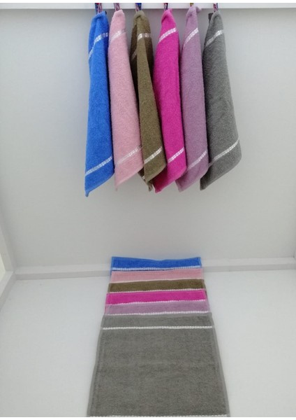 30X30 Pamuk Bukle Havlu Peçete 12'li