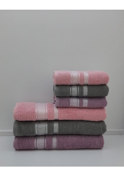 50X85/70X140 Pamuk Bukle El/banyo Havlusu Yıldız Set-2