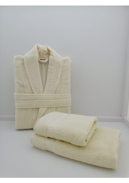 Seray Collectıon Pamuk BORNOZ/50X90/70X140 Set 3 Parça