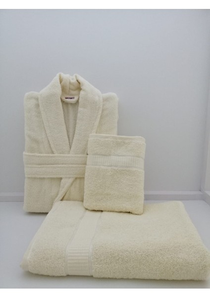Seray Collectıon Pamuk BORNOZ/50X90/85X150 Set 3 Parça