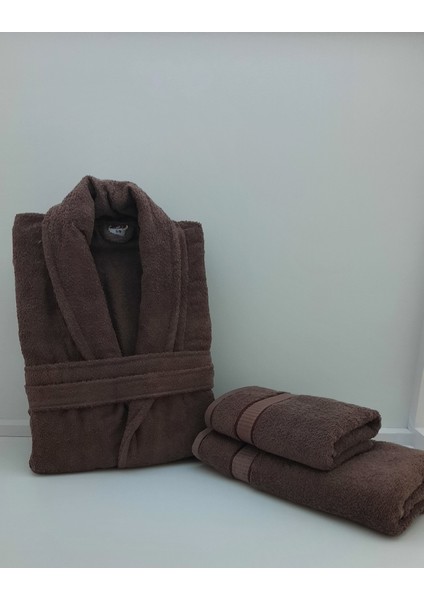 Seray Collectıon Pamuk BORNOZ/50X90/85X150 Set 3 Parça