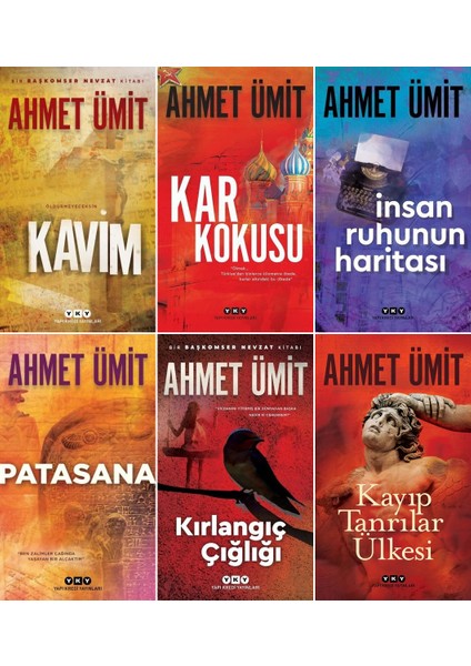 Kavim - Kar Kokusu - İnsan Ruhunun Haritası - Patasana - Kırlangıç Çığlığı - Kayıp Tanrılar Ülkesi - 6 Kitap - Ahmet Ümit