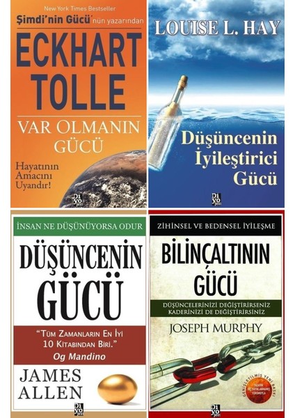 Var Olmanın Gücü - Düşüncenin Iyileştirici Gücü - Düşüncenin Gücü - Bilinçaltının Gücü 4 Kitap Set