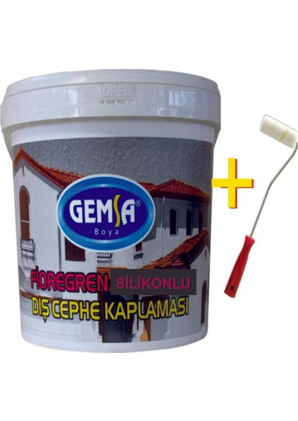 Gemsa Gren Textürlü Dış Cephe Boyası Su Bazlı 20 kg Saray Patı