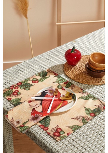 Bohem Tarzı Women 4'lü Amerikan Servis Set