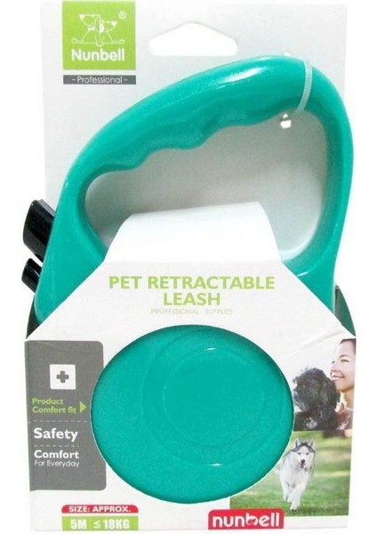 Otomatik Şerit Uzatmalı Kedi Köpek Tasma 5 m