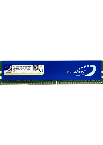 TwinMOS DDR4 16GB 2666MHz Desktop Ram (MDD416GB2666D)