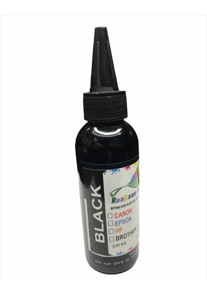 Epson Uyumlu 100 ml Siyah Mürekkep Renksan