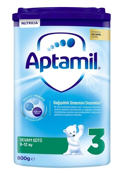 3 Akıllı Kutu Devam Sütü 800GR 9-12 Ay