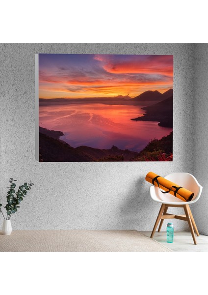 Gün Doğumu Şafak Temalı Dekoratif Kanvas Tablo fiyatları