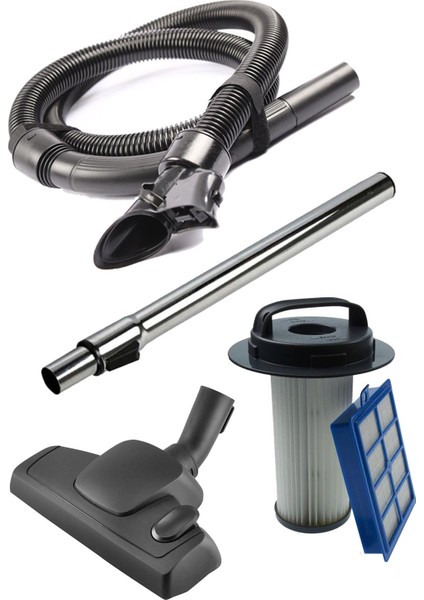 Philips Fc 9208 Marathon Süpürge Hortumu Başlık Boru Filtre Seti (Siyah)