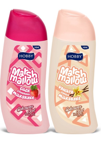 Marshmallow Vanilya 500 ml + Hobby Marshmallow Çilek 500 ml