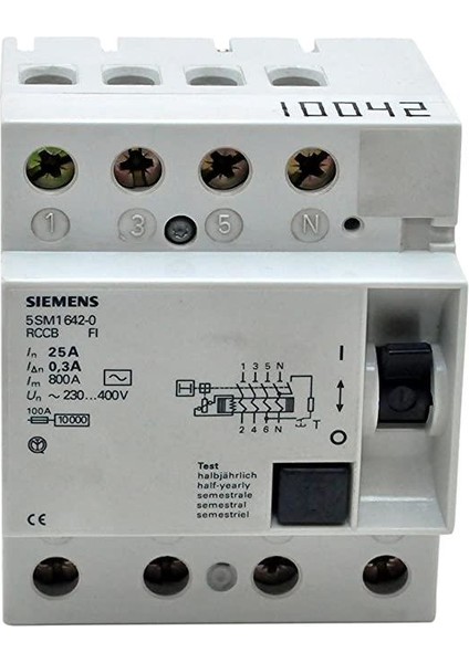 5SM1642-0 3x25 300 MA Kaçak Akım Rölesi