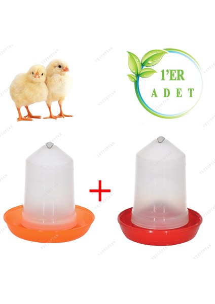 Civciv Bıldırcın Başlangıç Suluk ve Yemlik Takım 750 ml