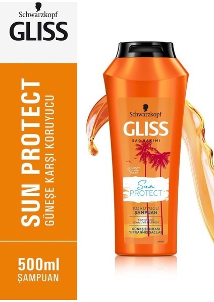 Sun Protect Şampuan 500 ml x 2 Adet + Sıvı Saç Kremi 200 ml