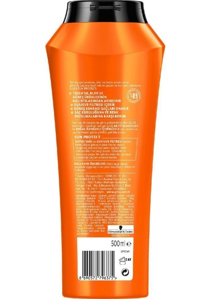 Sun Protect Şampuan 500 ml x 2 Adet + Sıvı Saç Kremi 200 ml