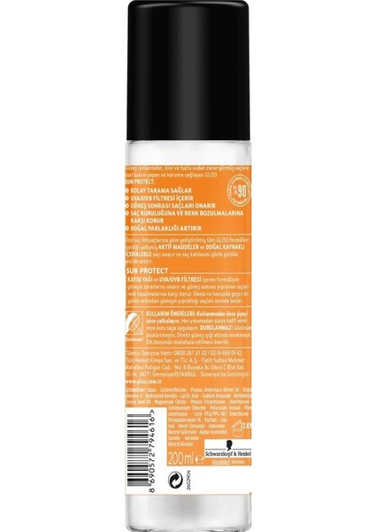 Sun Protect Şampuan 500 ml x 2 Adet + Sıvı Saç Kremi 200 ml