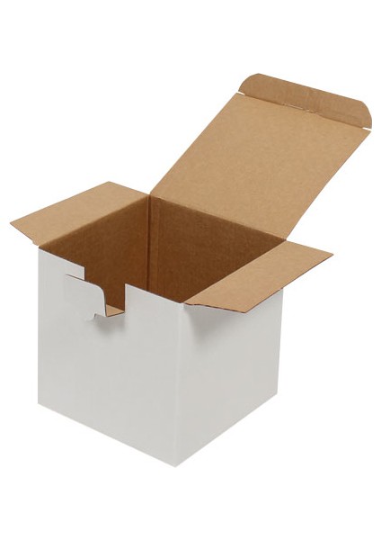 Kolici14x14x14cm Kutu -Beyaz 25'li