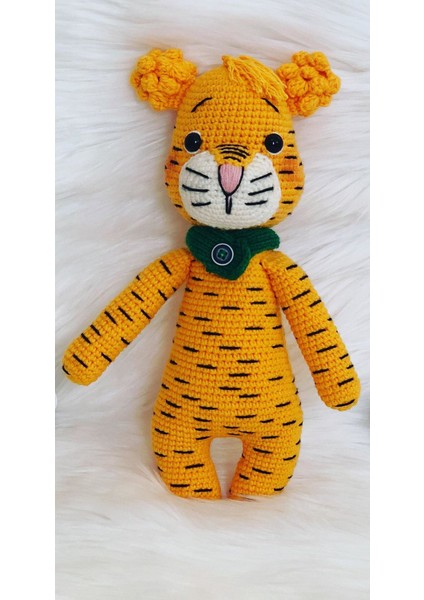 Kaplan Leos Amigurumi Organik Oyuncak