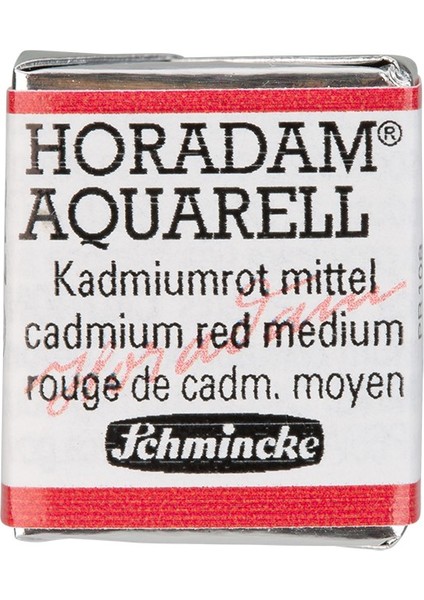 Horadam Yarım Tablet Sulu Boya Cadmium Red Middle