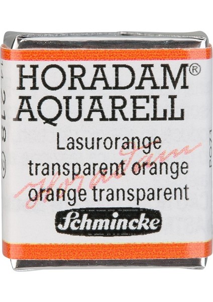 Horadam Yarım Tablet Sulu Boya Translucent Orange