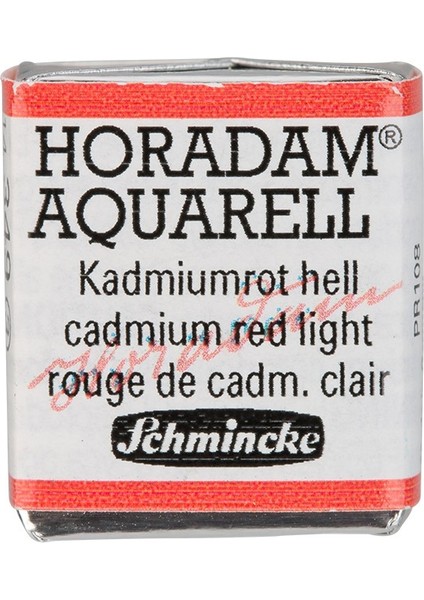 Horadam Yarım Tablet Sulu Boya Cadmium Red Light