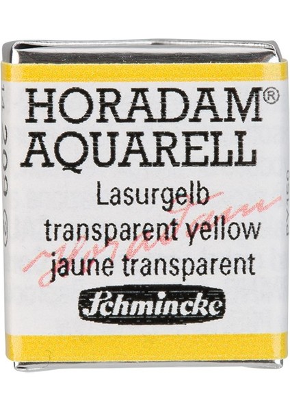 Horadam Yarım Tablet Sulu Boya Translucent Yellow