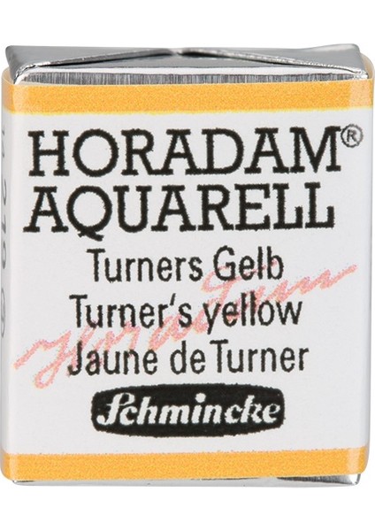 Horadam Yarım Tablet Sulu Boya Turner`s Yellow