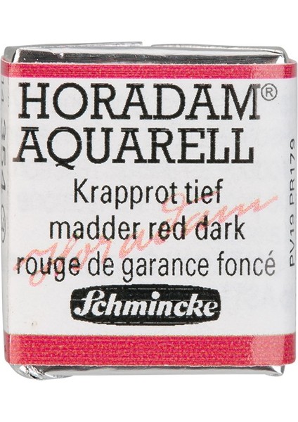 Horadam Yarım Tablet Sulu Boya Madder Red Dark