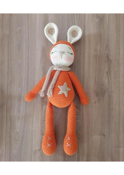 Uykucu Tavşan Uyku Arkadaşı Amigurumi Oyuncak